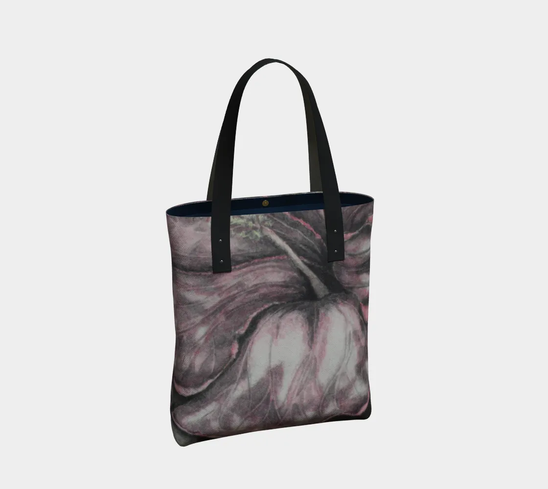 Hibiscus Grisaille Bag Tote Pink End-to-end encryption Proactive service
