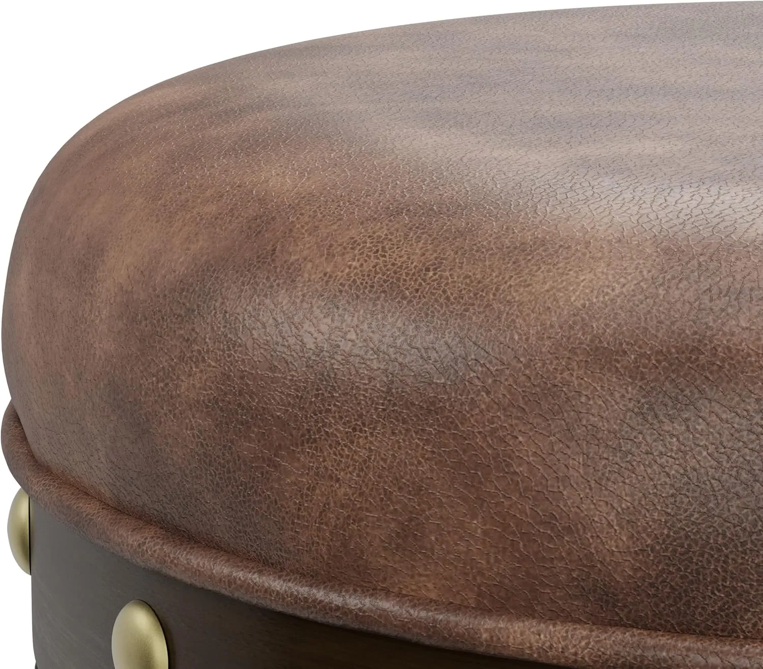 Hillsdale Benard Backless Swivel Counter Stool Height, Brown
