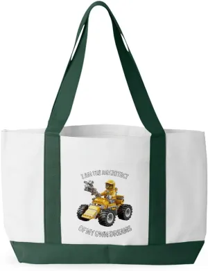 I Am the Architect Of My Own Dreams Cruiser Tote Bag - Art Shopping Bag - Unique Tote Bag