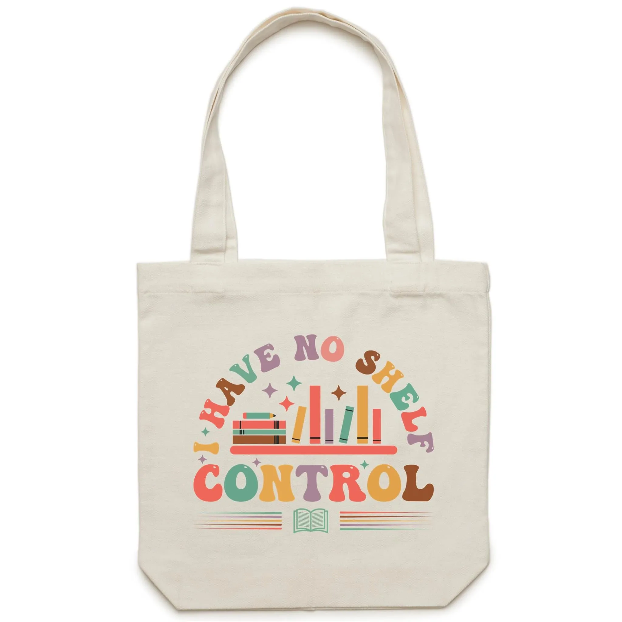 I Have No Shelf Control, Books - Canvas Tote Bag
