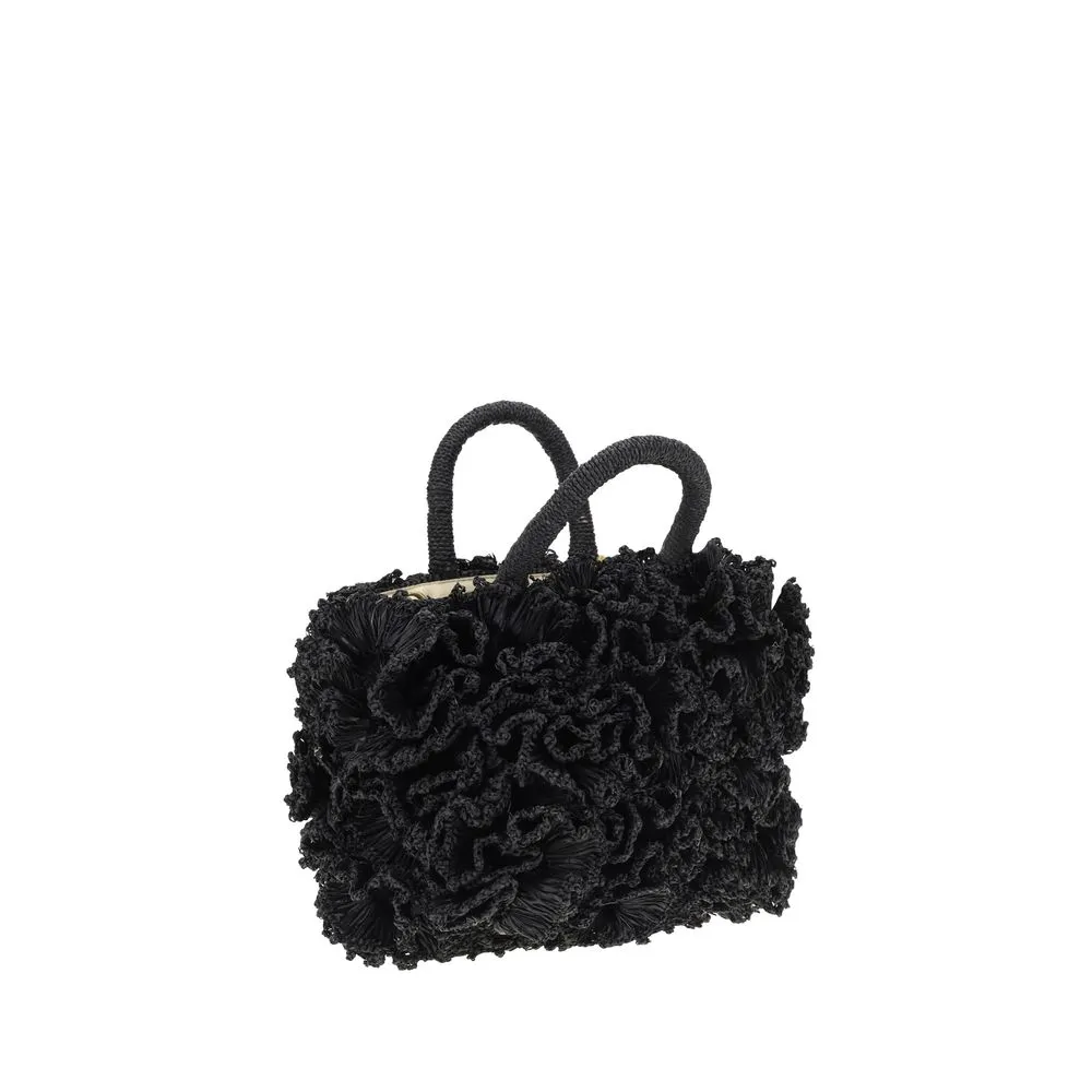 Ibeliv Coral raffia Handbag