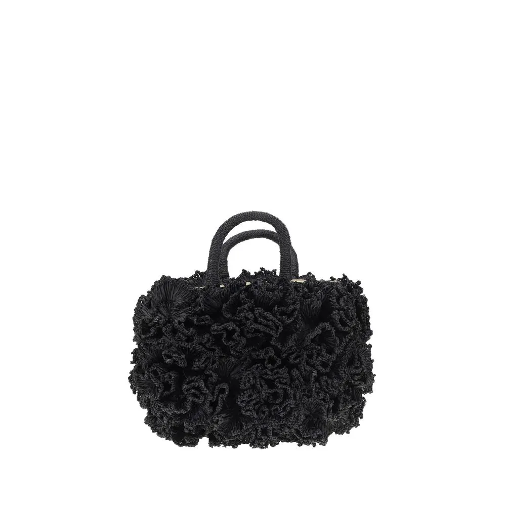Ibeliv Coral raffia Handbag