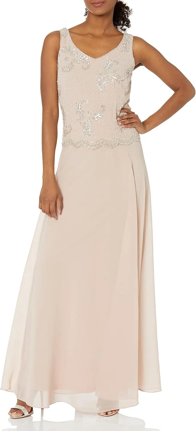 J Kara Women's Beaded Jacket Dress