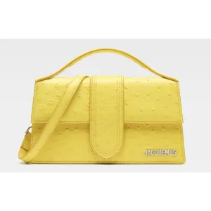 Jacquemus Yellow Leather Handbag