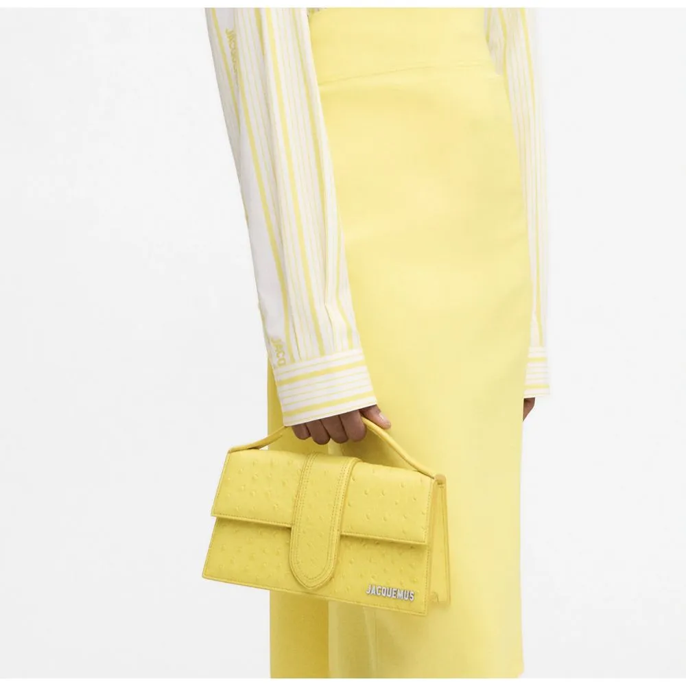 Jacquemus Yellow Leather Handbag
