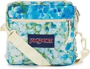 JanSport Central Adaptive Accessory Bag – Wheelchair & Walker Compatible, Versatile Carry Options, Tuck-Away Adjustable Loops, SaniStash Pocket for Easy Access, Mia Brown White Flowers