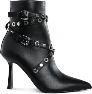 Jaunts Eyelets & Studs Harness Ankle Boots