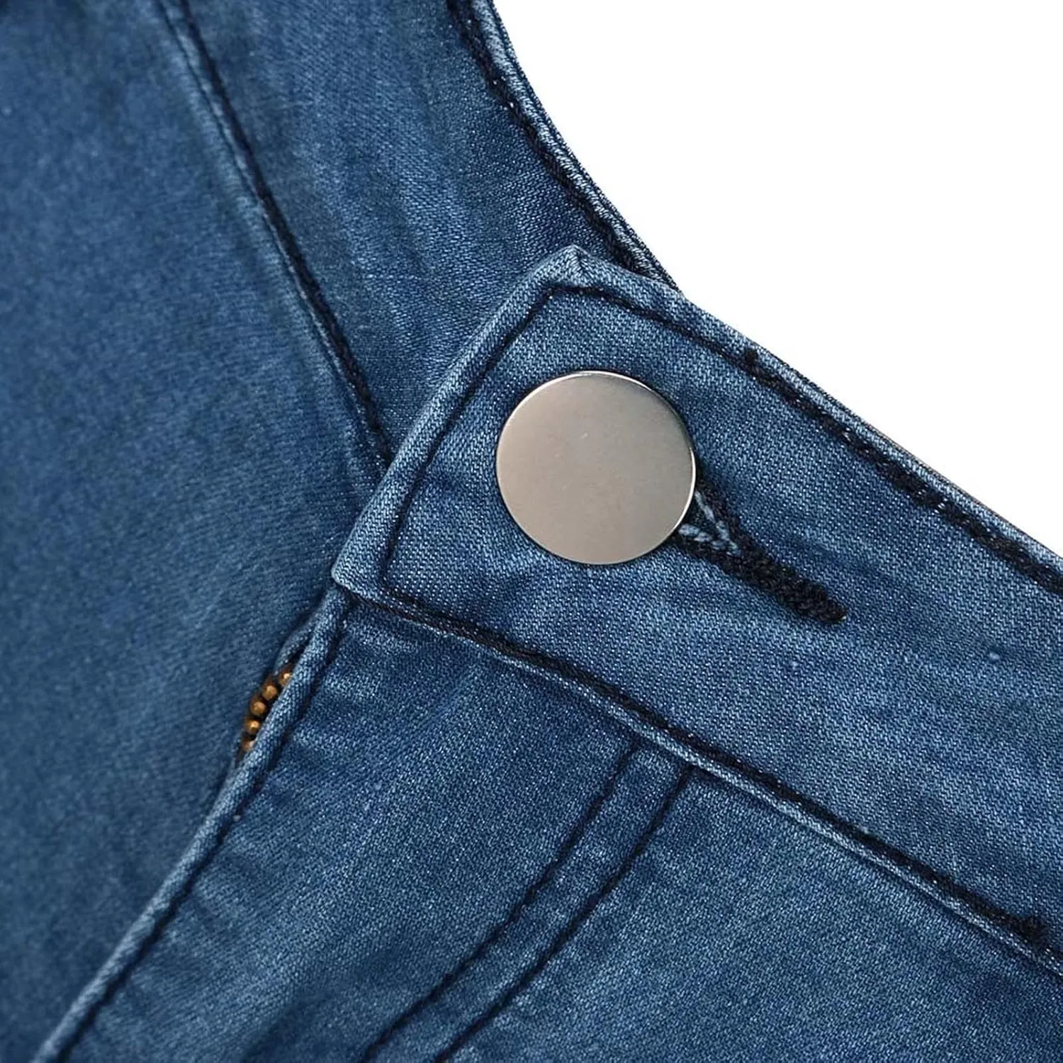 Jeans for Women Trendy Women's Sexy Skinny Flare Jeans Low Waist Stretch Button Comfortable Denim Pants with Pocket