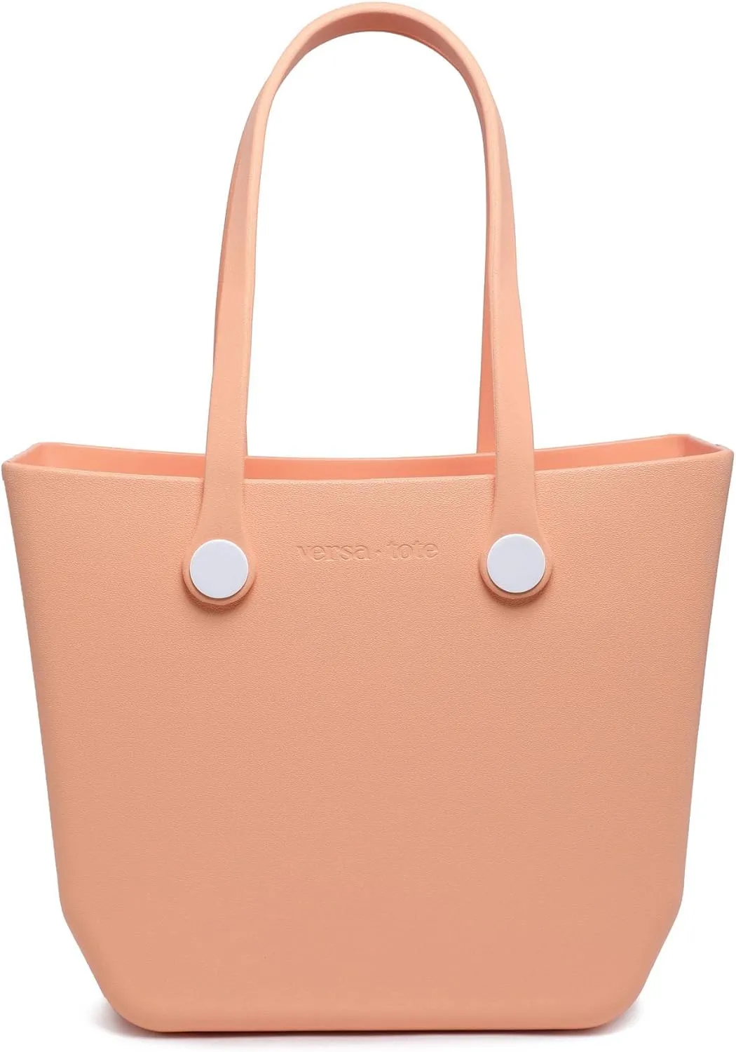 JEN & CO. Vira Versa Tote, Utility, Everyday, Grocery, Beach Bag, Rubber Tote with Interchangeable Straps, Medium Size