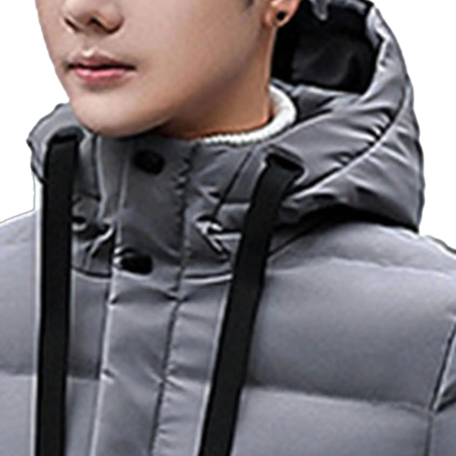 JEShifangjiusu Men'S Winter Warm Down Coats Water-Repellent Windproof Thicken Parkas Long Hooded Padded Puffer Jacket