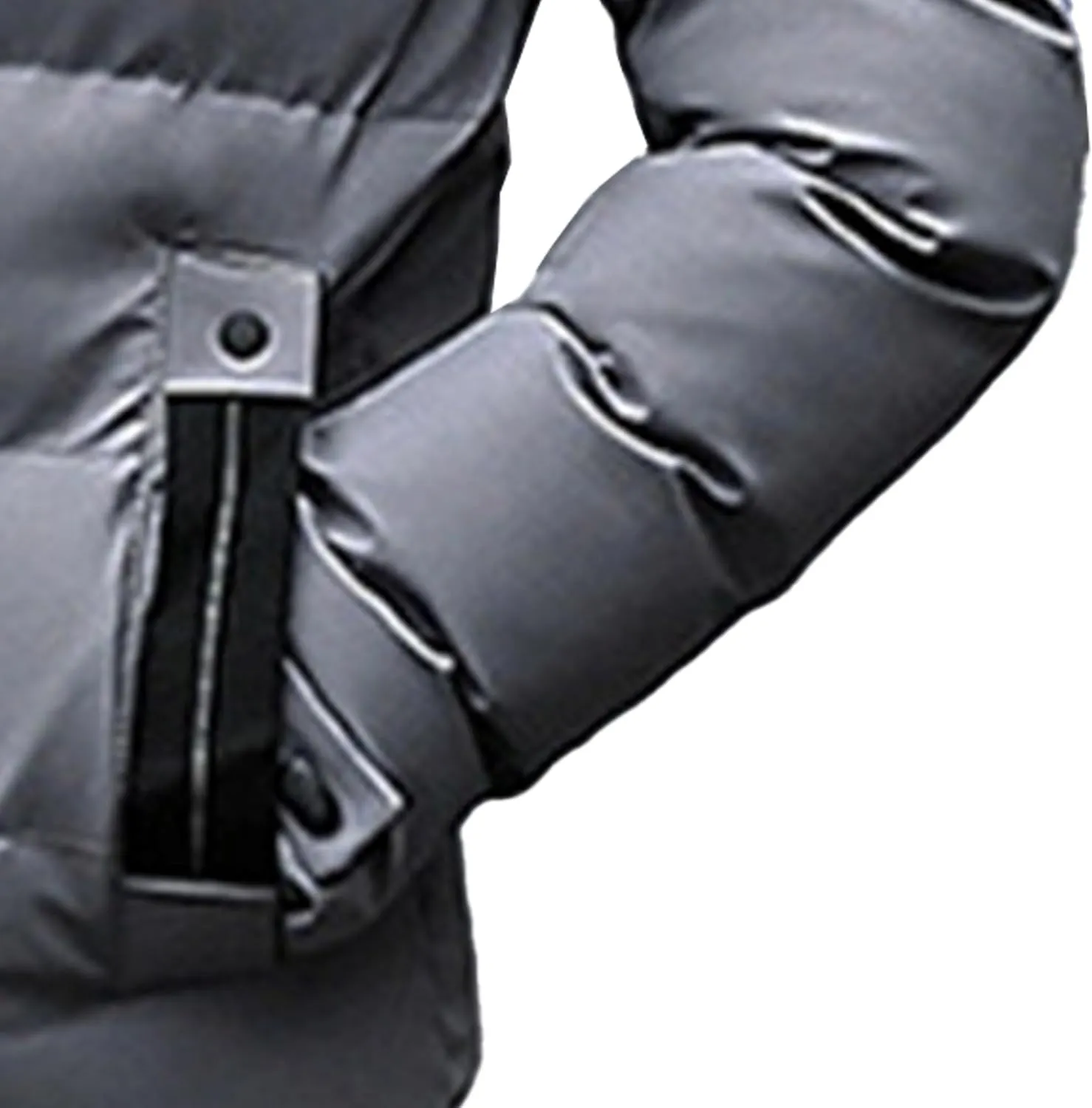 JEShifangjiusu Men'S Winter Warm Down Coats Water-Repellent Windproof Thicken Parkas Long Hooded Padded Puffer Jacket