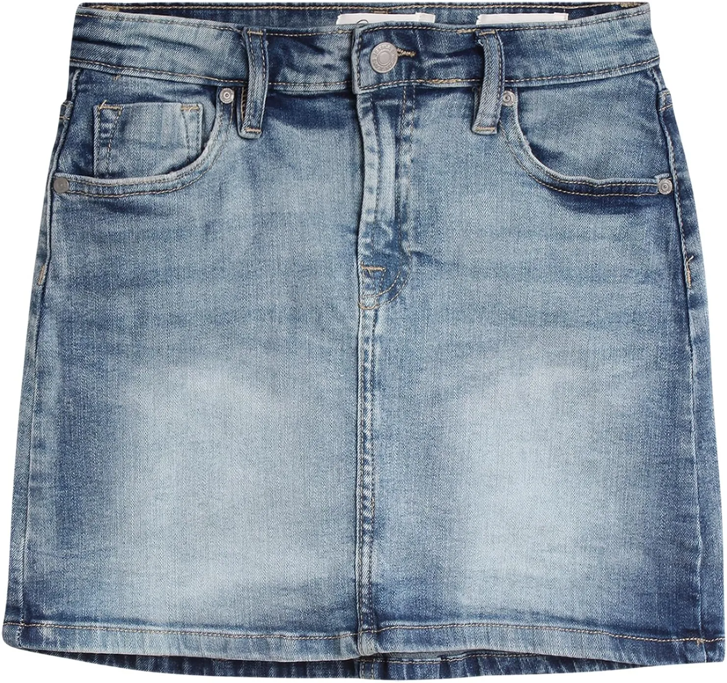 Jessica Simpson Girls' Skirt - Denim Skirt with Pockets - Distressed Jeans Skirt for Girls (4-16)