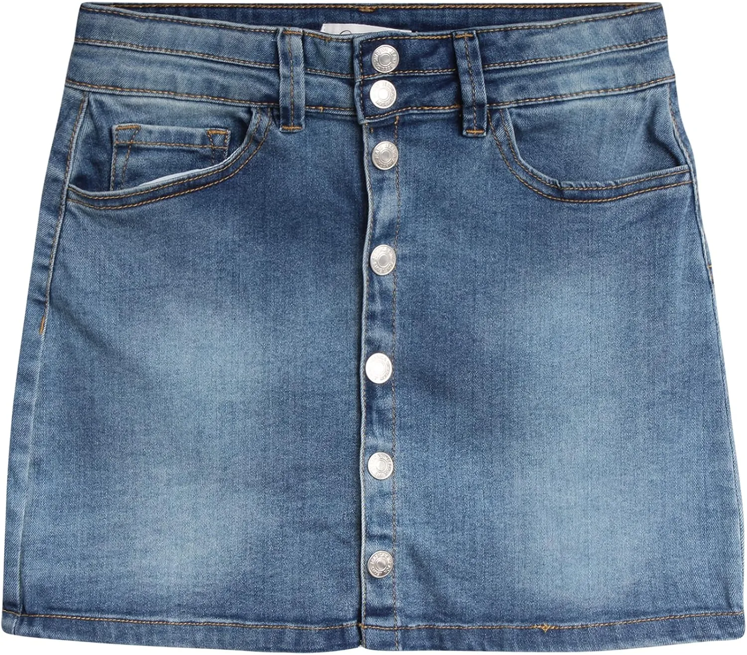 Jessica Simpson Girls' Skirt - Denim Skirt with Pockets - Distressed Jeans Skirt for Girls (4-16)