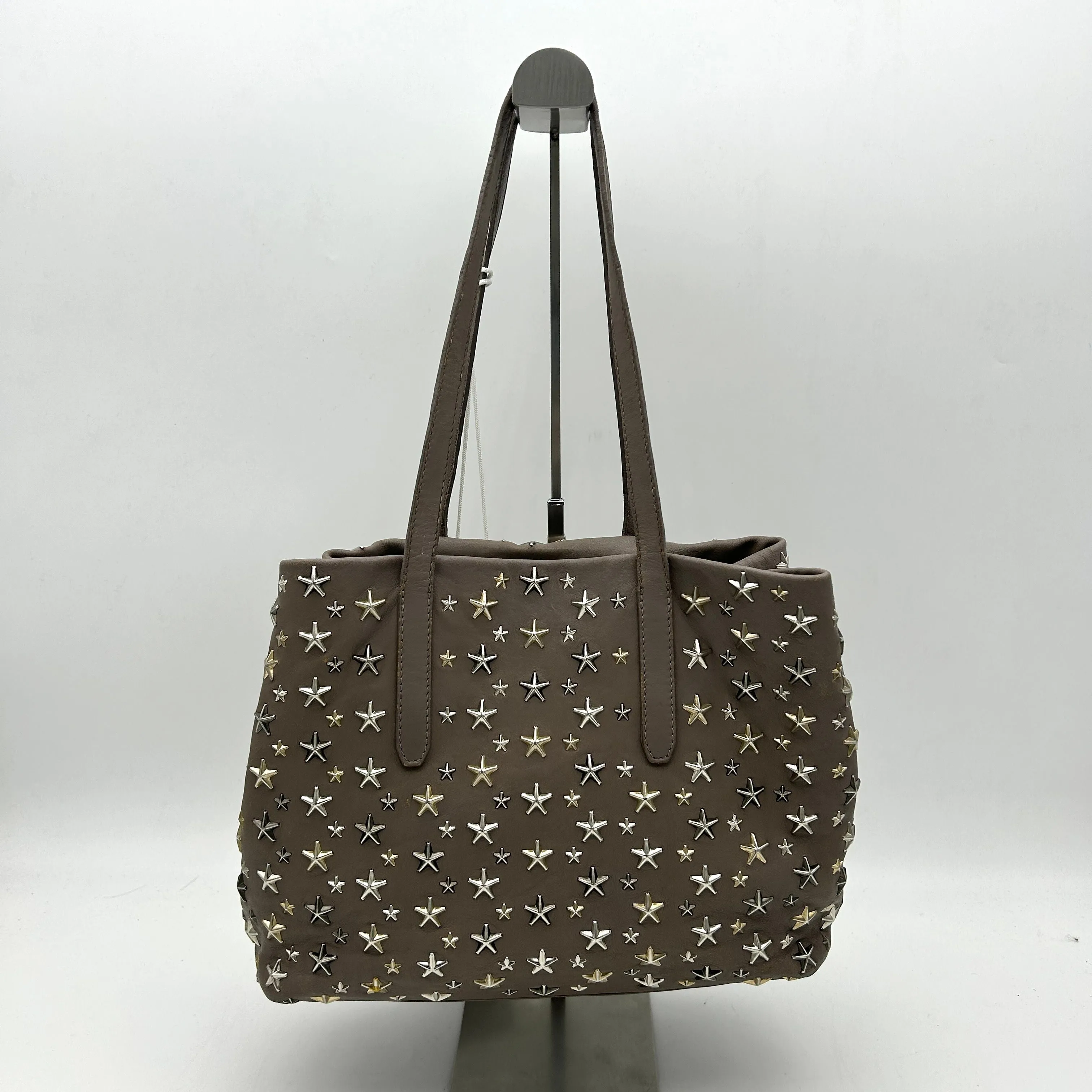 Jimmy Choo | Bags | Jimmy Choo Star Studs Pimlico Tote Shoulder Bag Gray LA20086