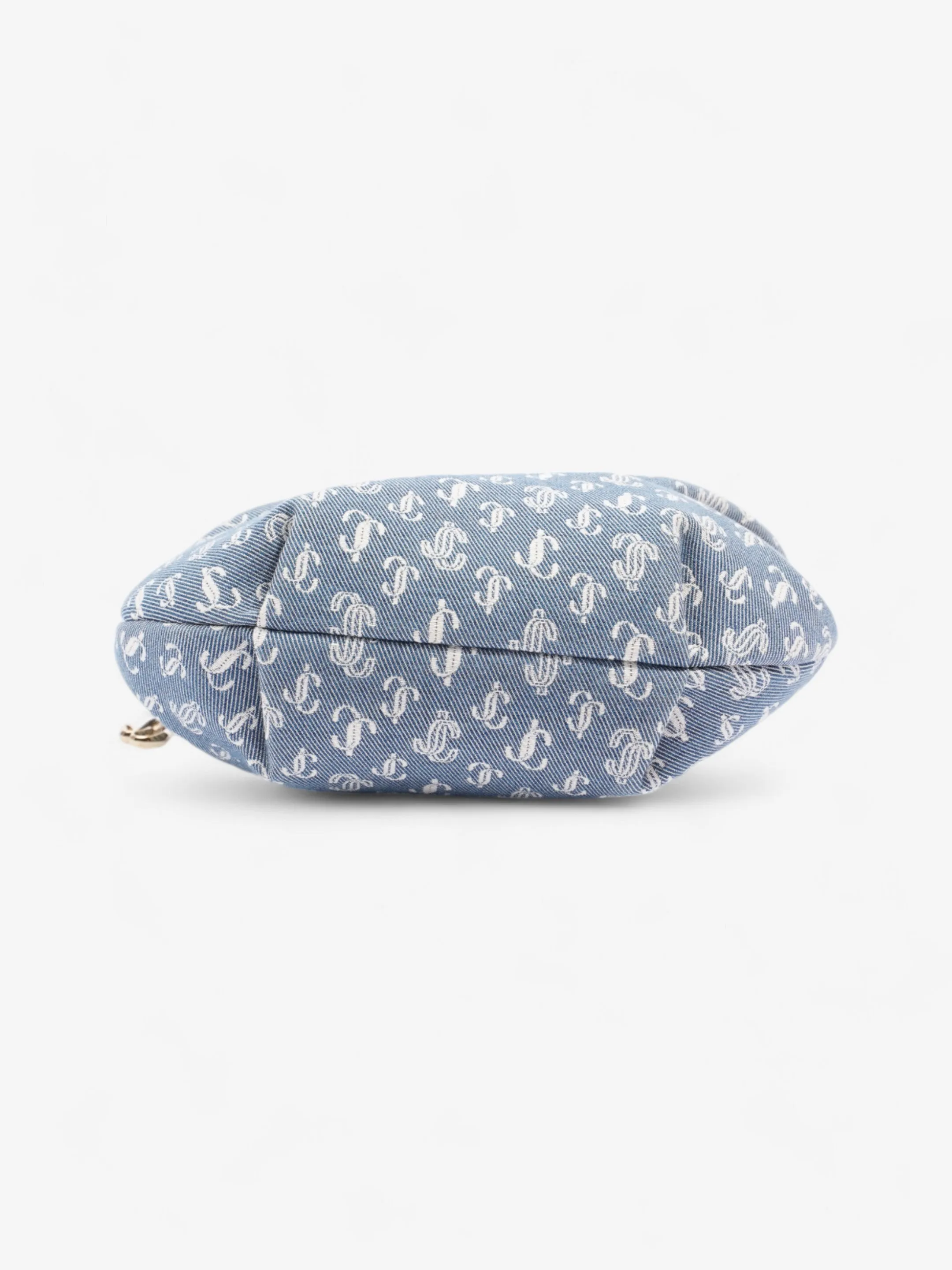 Jimmy Choo Bonny Tote Bag Blue Monogram Denim