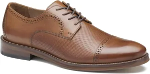 Johnston & Murphy Men's Sutton Embossed Cap Toe Shoe