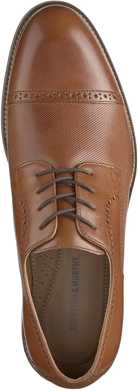 Johnston & Murphy Men's Sutton Embossed Cap Toe Shoe