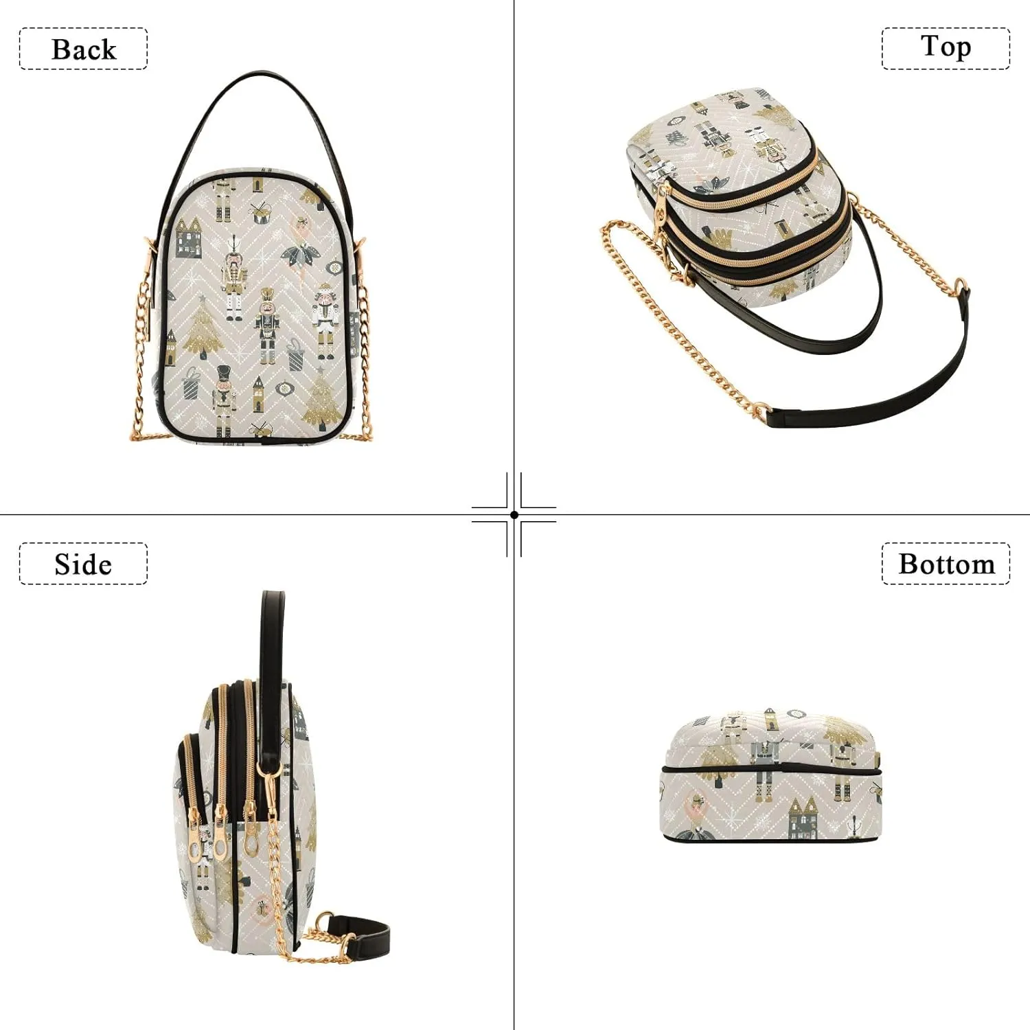 Joisal Bright Gradient Stars Anti Theft Crossbody Bag, Handbag for Women Trendy Small Sling Bag for Women