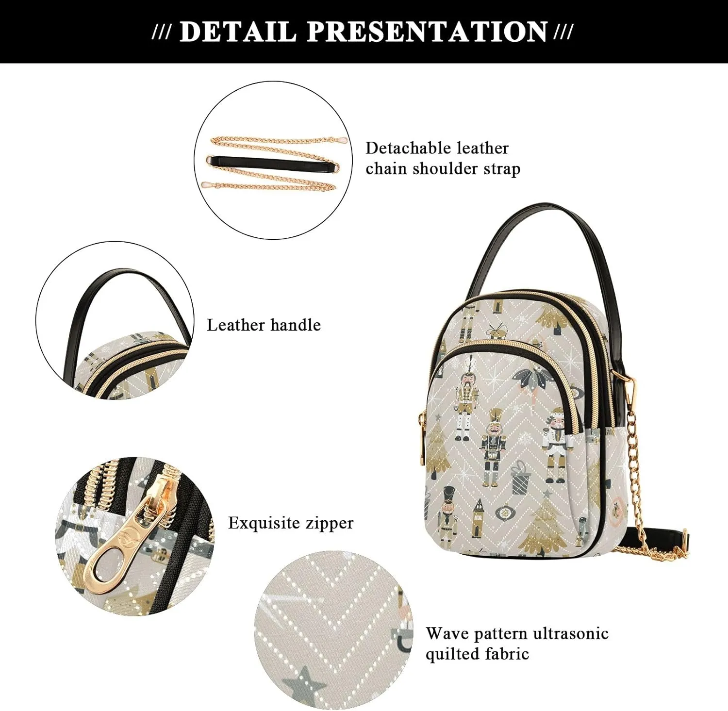 Joisal Bright Gradient Stars Anti Theft Crossbody Bag, Handbag for Women Trendy Small Sling Bag for Women
