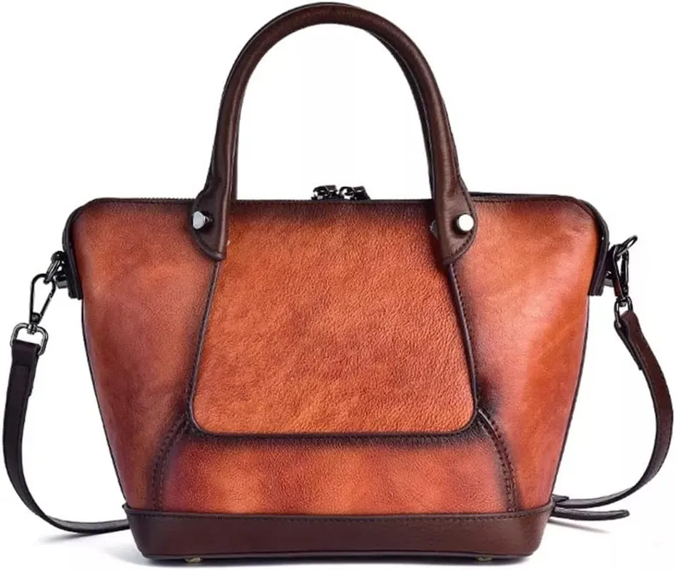 JSEIAJB Handbag Women's Bag Designer Vintage Floral Handbag Vintage Embossed Large Capacity Shoulder Bag