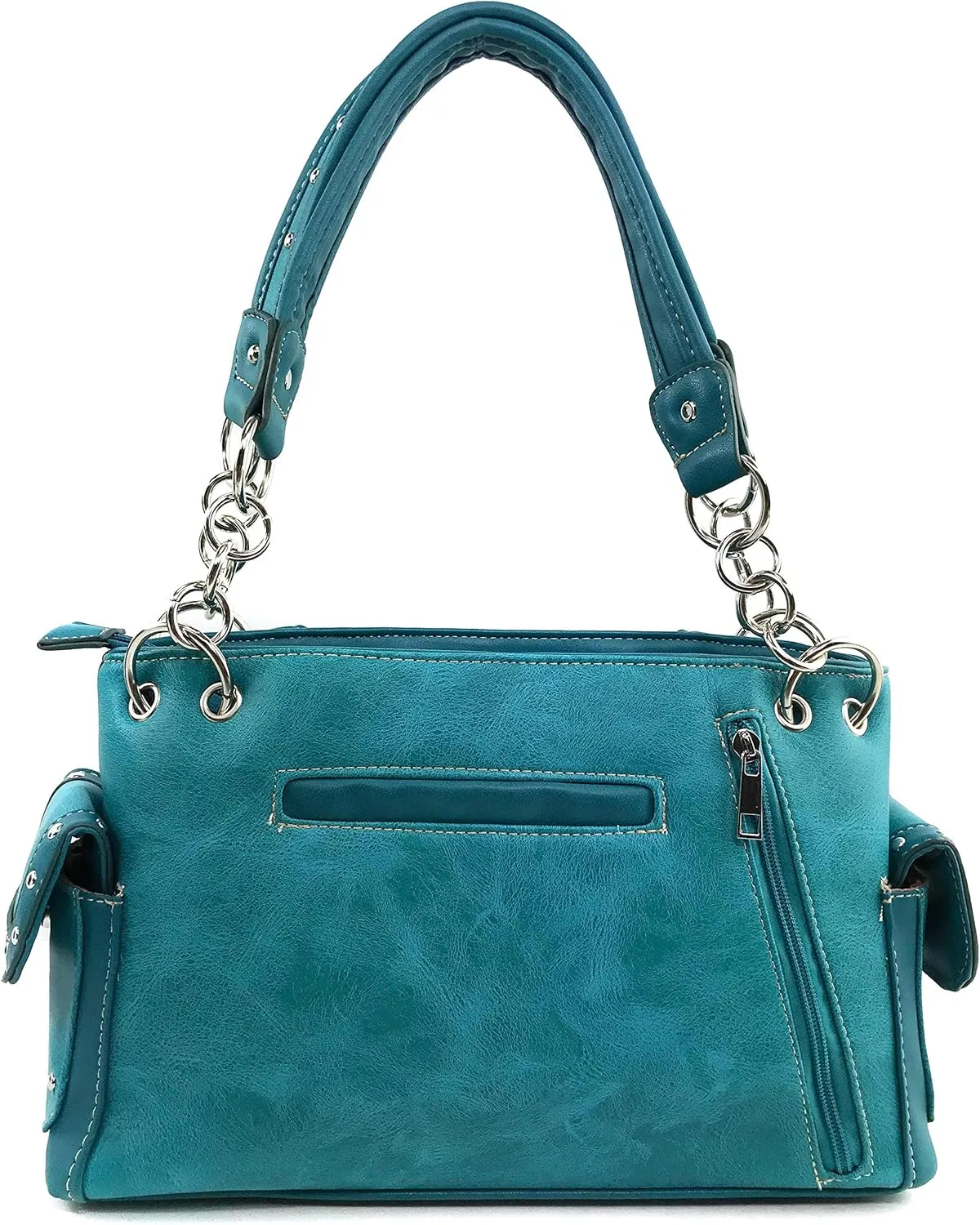Justin West Cross Angel Wings Concealed Carry Handbag Purse