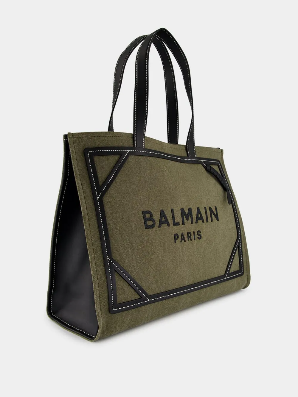 Khaki Green B-Army 42 Canvas Tote Bag