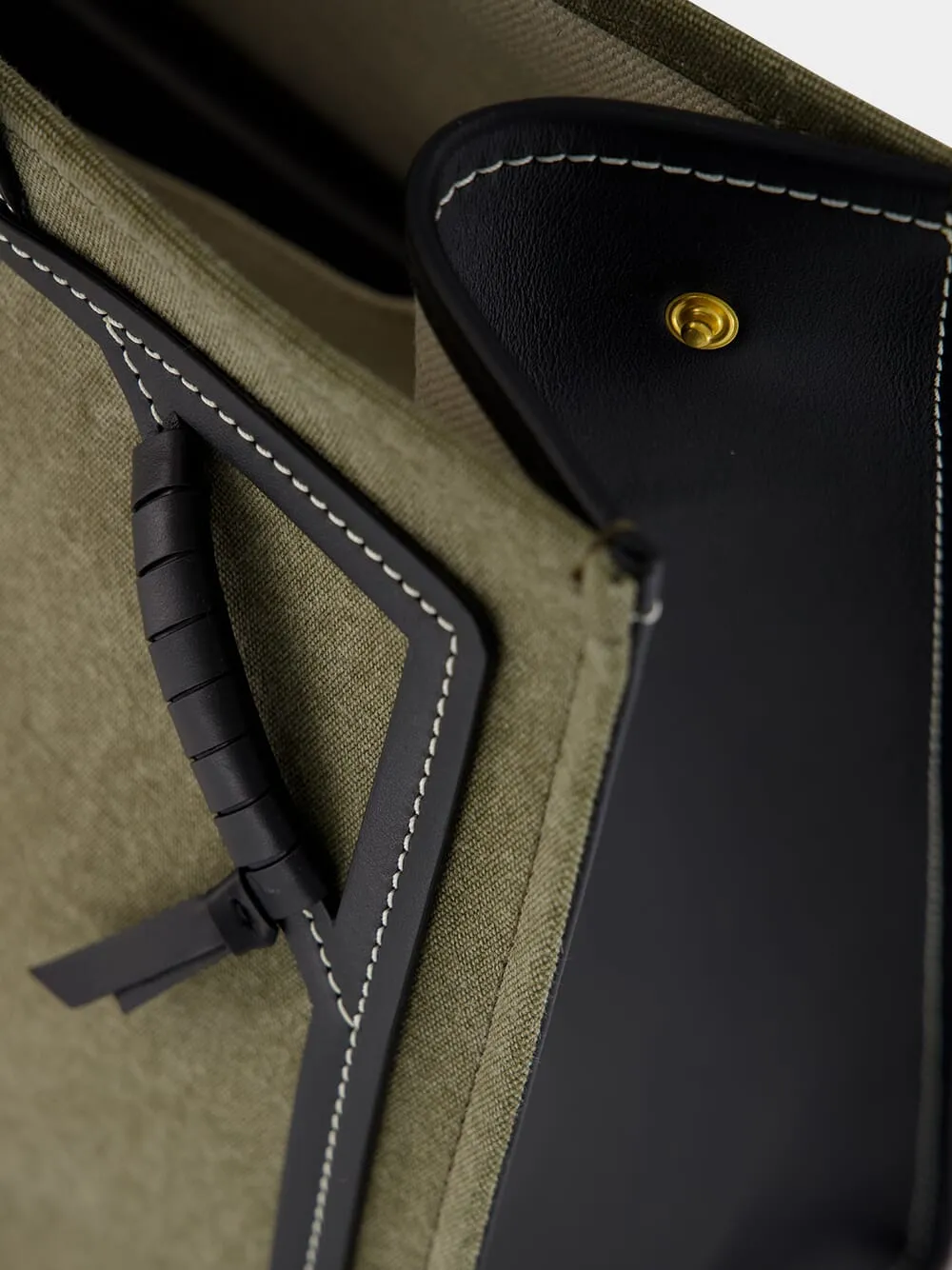 Khaki Green B-Army 42 Canvas Tote Bag