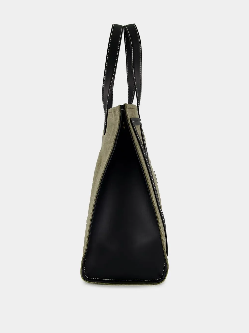 Khaki Green B-Army 42 Canvas Tote Bag