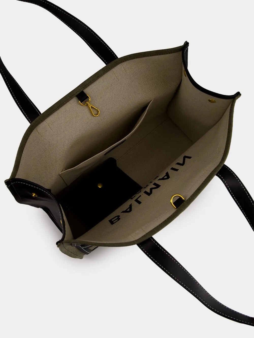 Khaki Green B-Army 42 Canvas Tote Bag