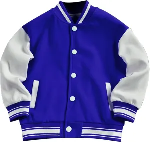 Kids Crewneck Baseball Fashionable Jacket Casual Fit Sport Girls Flower Un𝗶𝐟orms Cardigan Sweatshirt Boys Coat