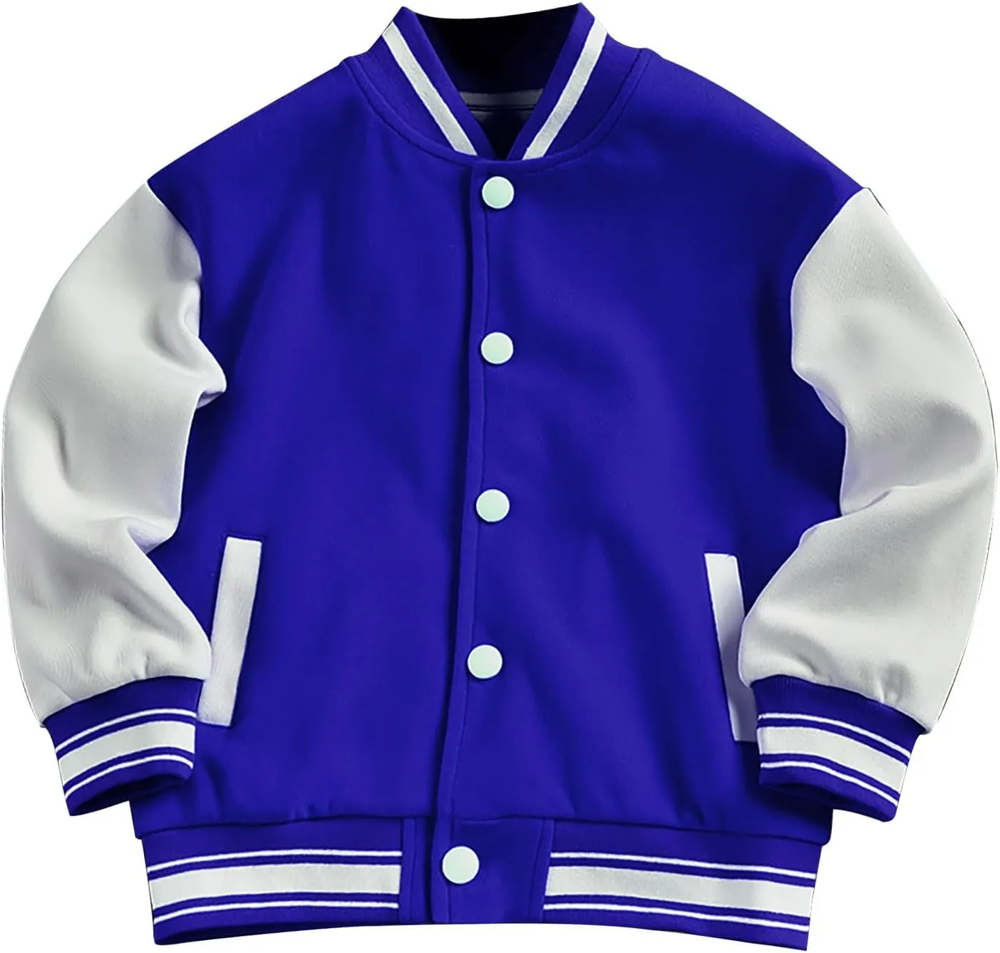 Kids Crewneck Baseball Fashionable Jacket Casual Fit Sport Girls Flower Un𝗶𝐟orms Cardigan Sweatshirt Boys Coat