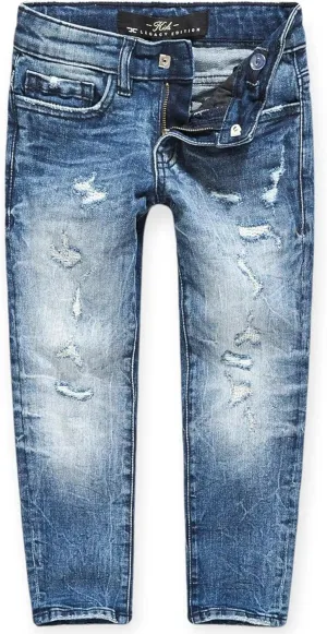 Kids Desperado Denim Small Rip Jeans (Deep Blue)