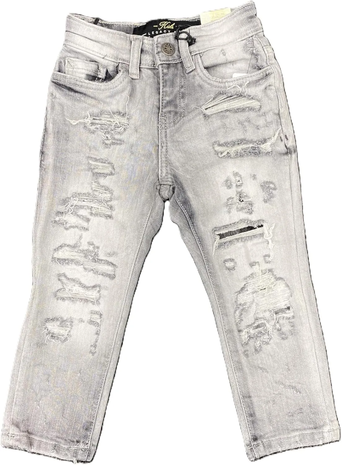 Kids Ripped Super Stretch Cement Wash Jeans