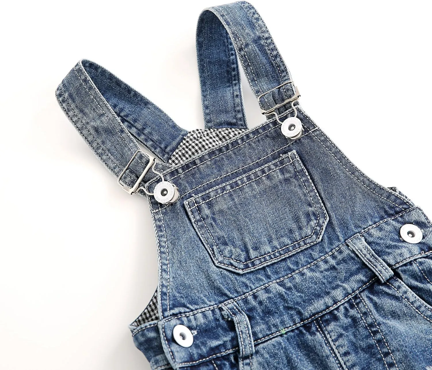 KIDSCOOL SPACE Baby Boy Girl Jean Overalls,Toddler Ripped Denim Cute Workwear