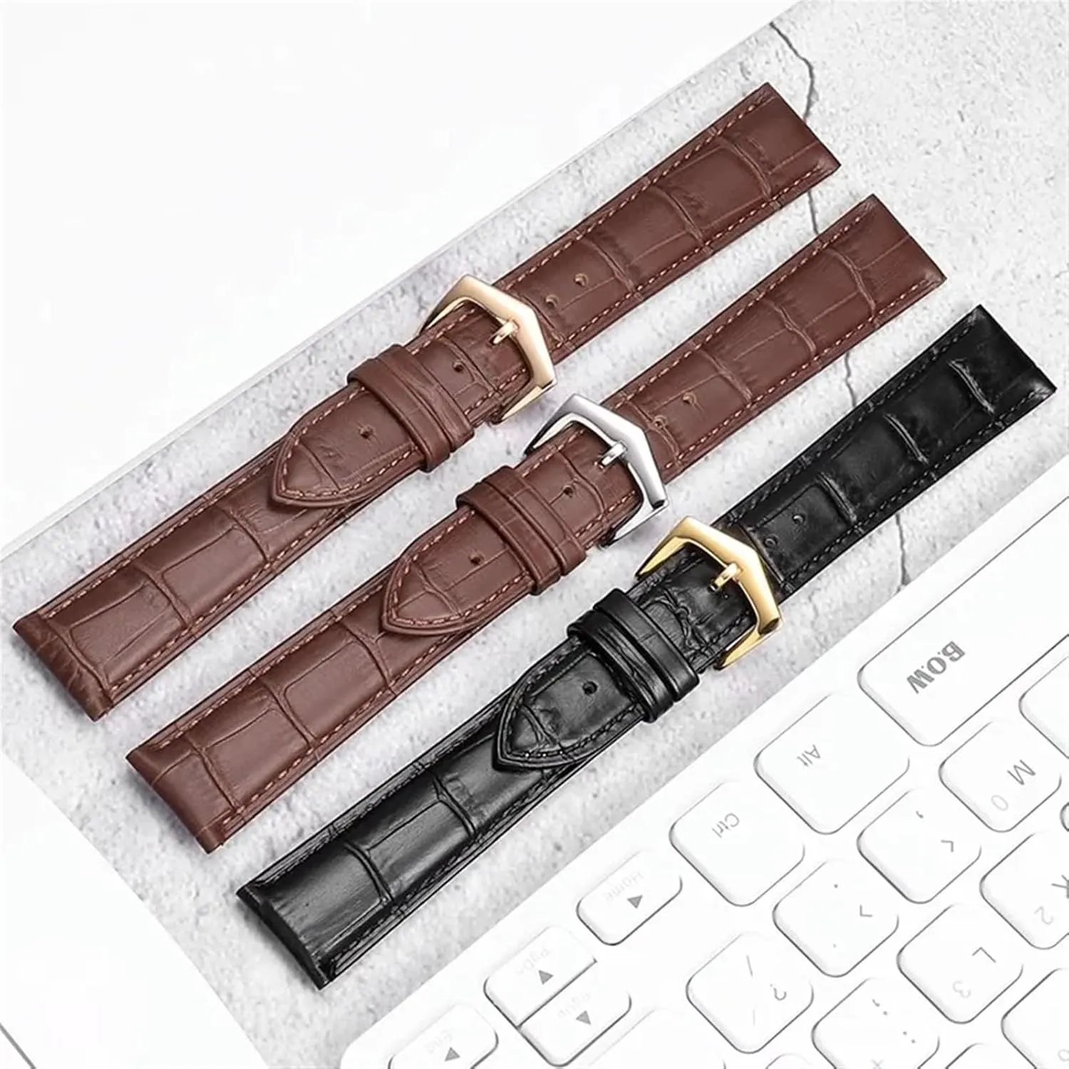 KLVN Genuine Leather Watch Strap For PP Patek Philippe Grenade 5167Ax 20mm 21mm 22mm Bracelet Men's Women Watchband Chain