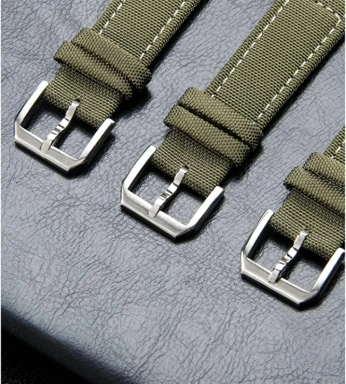 KLVN High Density Nylon 20mm Watch Straps for IWC Pilot Portuguese Portofino Nylon Canvas Watch Bands Watchbands Straps Bracelets
