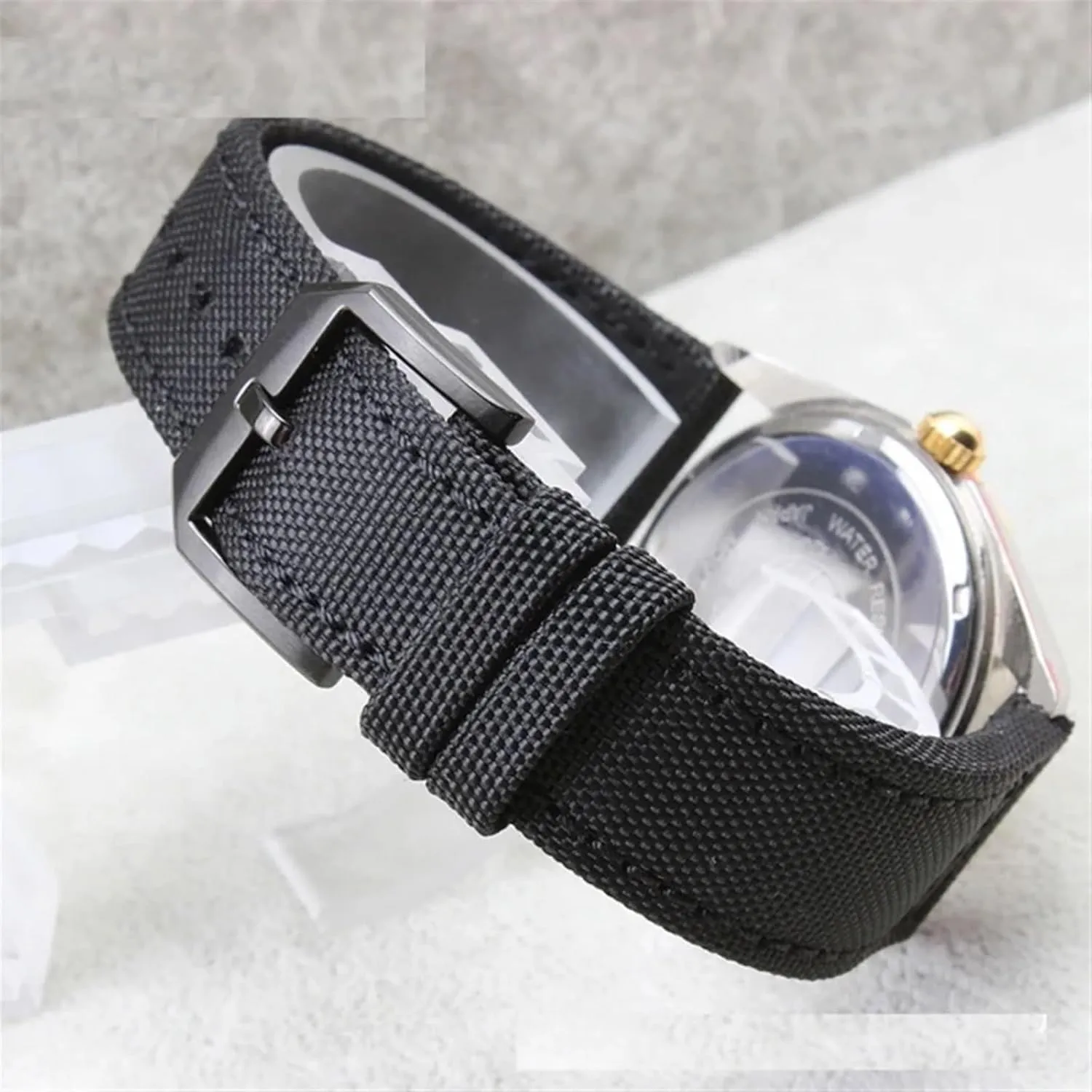 KLVN High Density Nylon 20mm Watch Straps for IWC Pilot Portuguese Portofino Nylon Canvas Watch Bands Watchbands Straps Bracelets