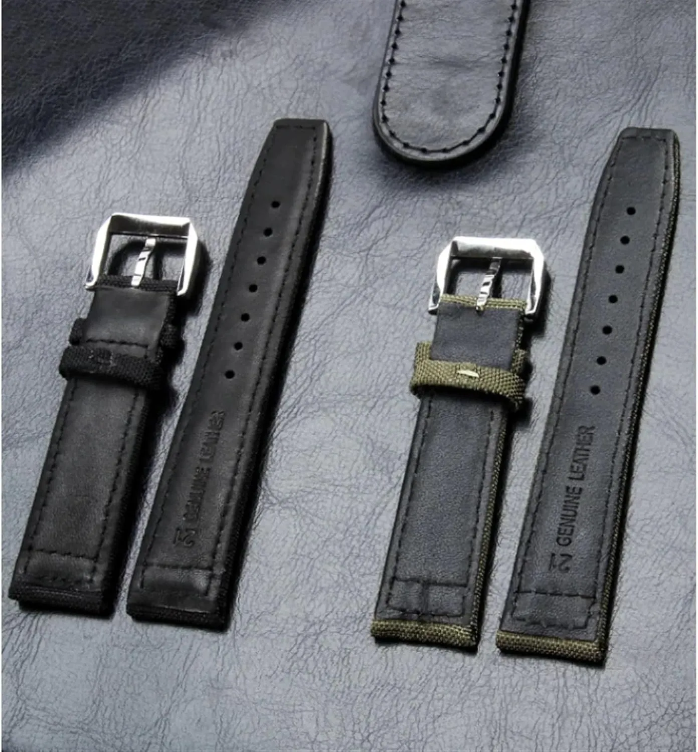 KLVN High Density Nylon 20mm Watch Straps for IWC Pilot Portuguese Portofino Nylon Canvas Watch Bands Watchbands Straps Bracelets