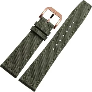 KLVN High Density Nylon 20mm Watch Straps for IWC Pilot Portuguese Portofino Nylon Canvas Watch Bands Watchbands Straps Bracelets