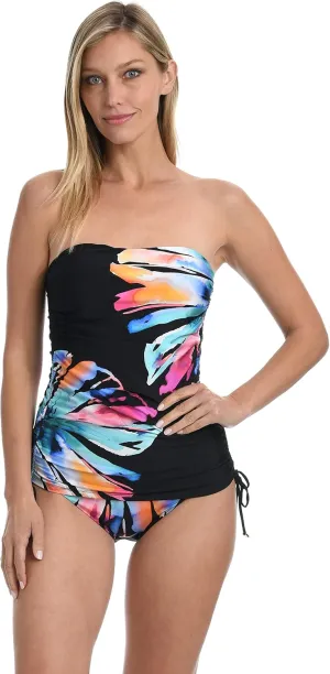 La Blanca Women's Bandeau Tankini Swimsuit Top