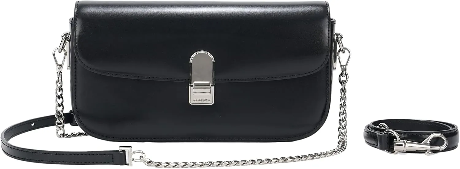 LA FESTIN Split Leather Crossbody Purses For Women With Dual Straps - Trendy Women's Shoulder Handbags Designer Satchel Bags