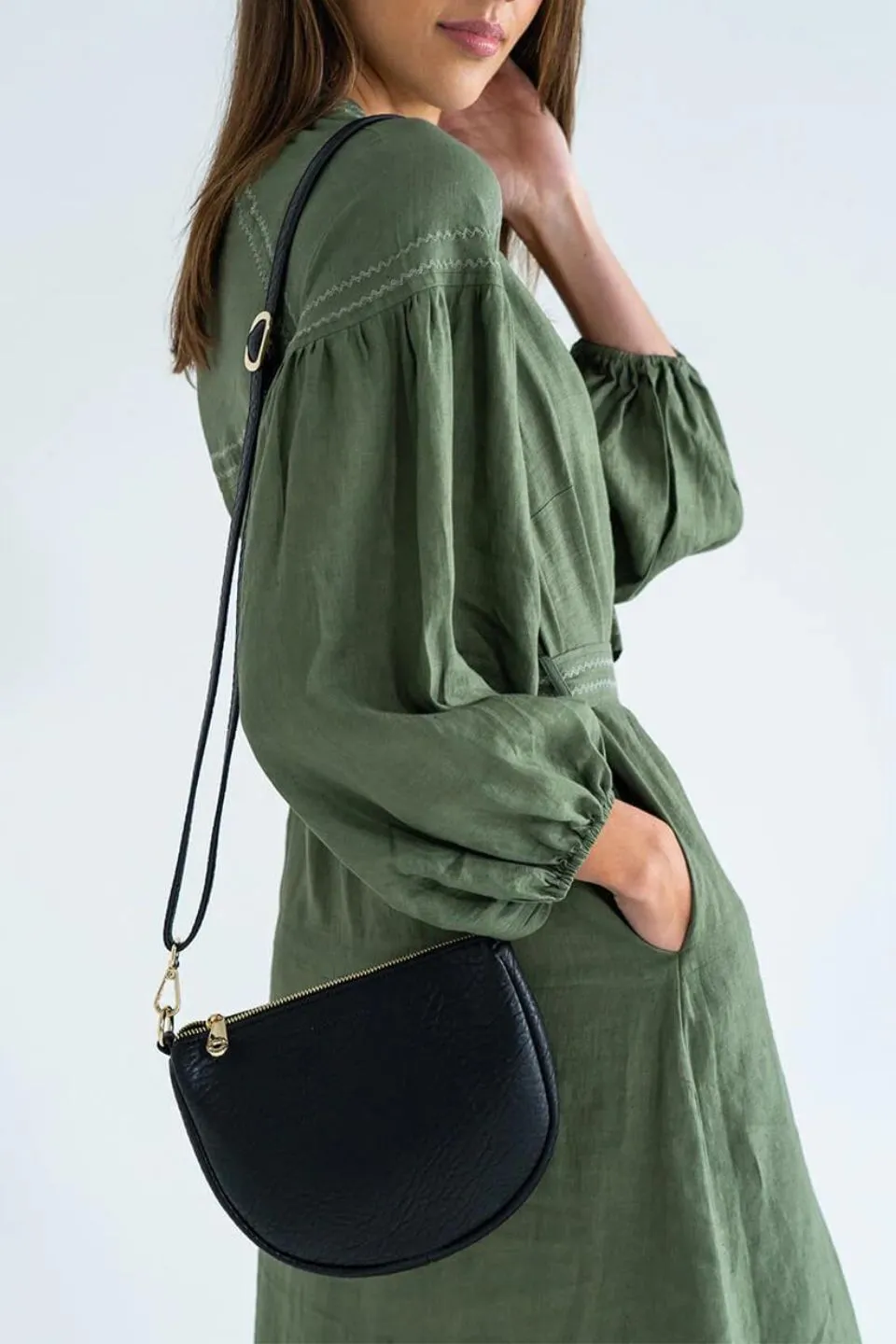 La Palma Black Crossbody Bag