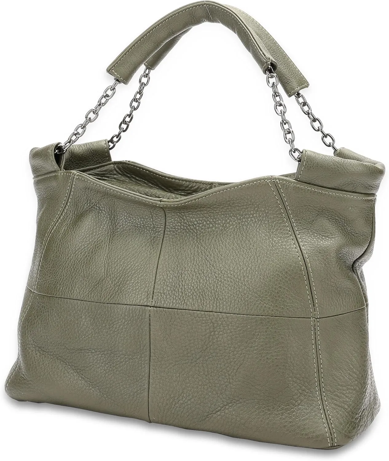 Ladies Crossbody Bag Multi Purpose Leather Handbag Adjustable Chain and Detachable Shoulder Bag