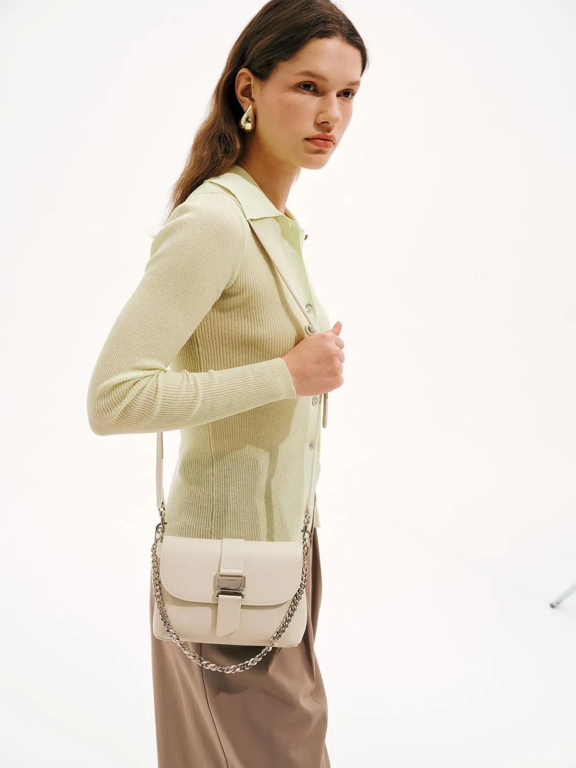 LAFESTIN Split Leather Small Shoulder Bag For Women, Dual Straps For Versatile Styling Women's Crossbody Handbags