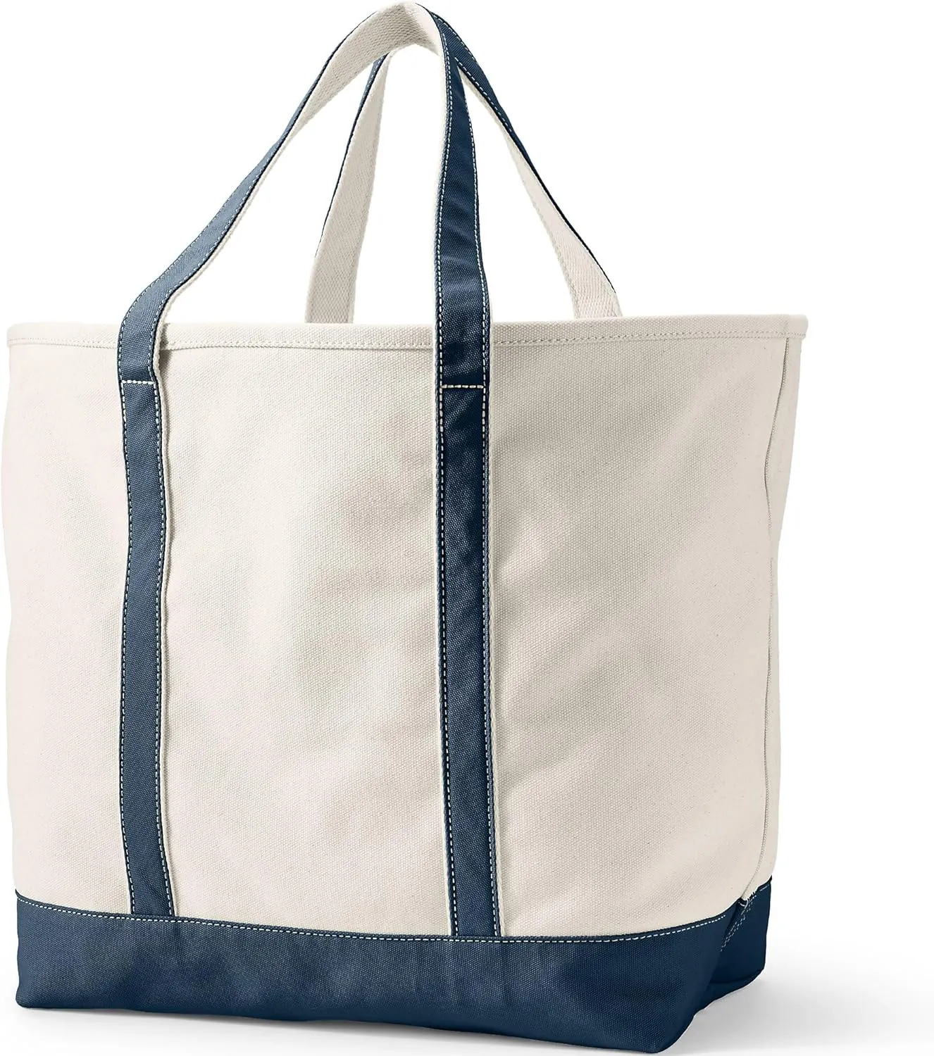Lands' End Open Top Canvas Tote Bag