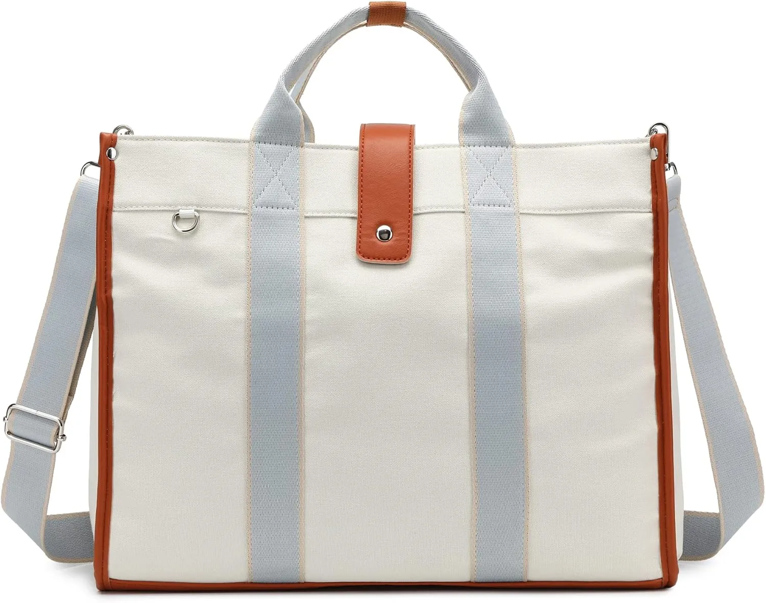 Laptop Bag for Women 15.6 Inch Lightweight Canvas Tote Bags Teacher Work Bag for School Travel