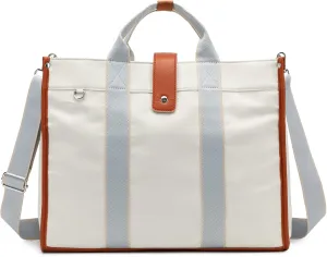 Laptop Bag for Women 15.6 Inch Lightweight Canvas Tote Bags Teacher Work Bag for School Travel