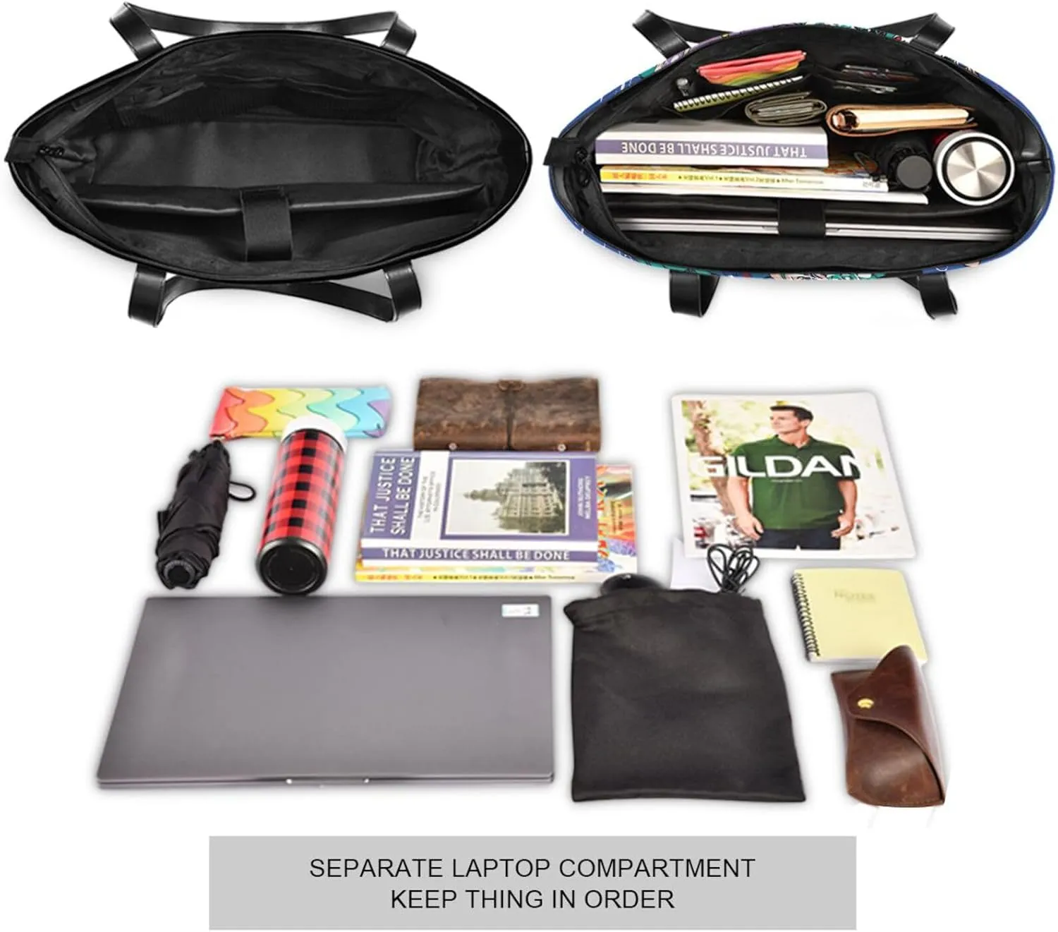 Laptop Tote Bag for Women 15.6in Tote Bag Laptop Compartment Work Bag Office Computer Teacher Travel Shoulder Bag