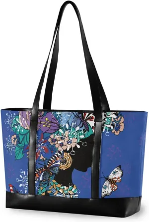 Laptop Tote Bag for Women 15.6in Tote Bag Laptop Compartment Work Bag Office Computer Teacher Travel Shoulder Bag