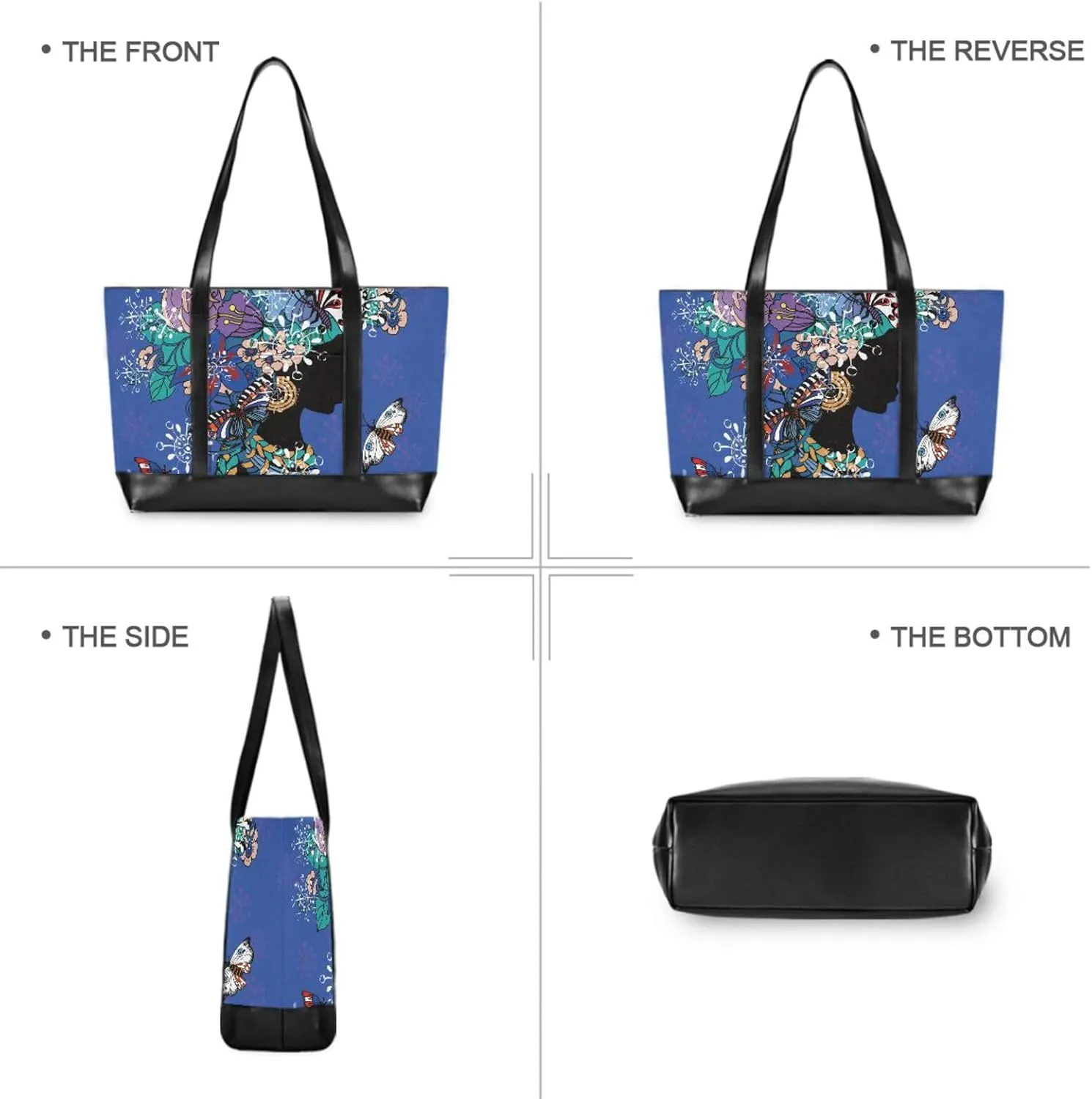 Laptop Tote Bag for Women 15.6in Tote Bag Laptop Compartment Work Bag Office Computer Teacher Travel Shoulder Bag